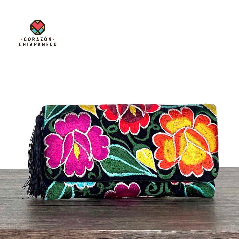 CARTERA BORDADA ZINACANTÁN