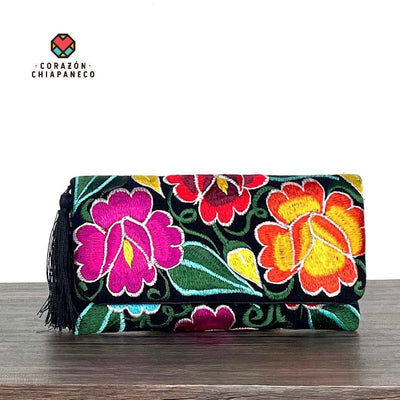 CARTERA BORDADA ZINACANTÁN